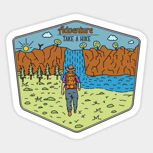 Adventure Take a hike Sticker